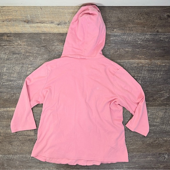 Jaclyn Smith Soft Pink hooded sweatshirt size medium M B186 - Picture 4 of 4